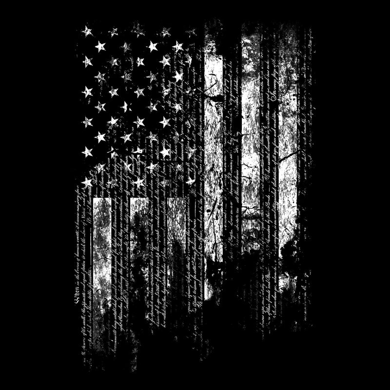 Grunt Style 1776 Flag Men's T-Shirt (Black,Large) - Image 4